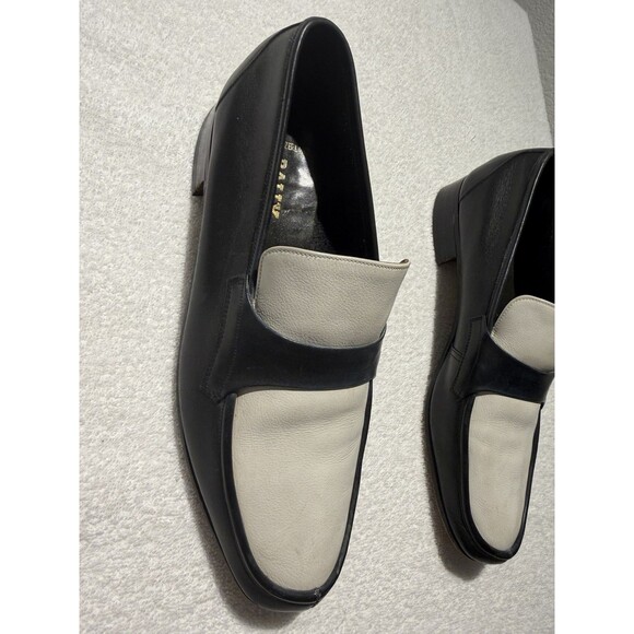 Bally Careno Men’s Leather Loafers Black And Off White Slip-On Shoes Size 8.5 main image 11